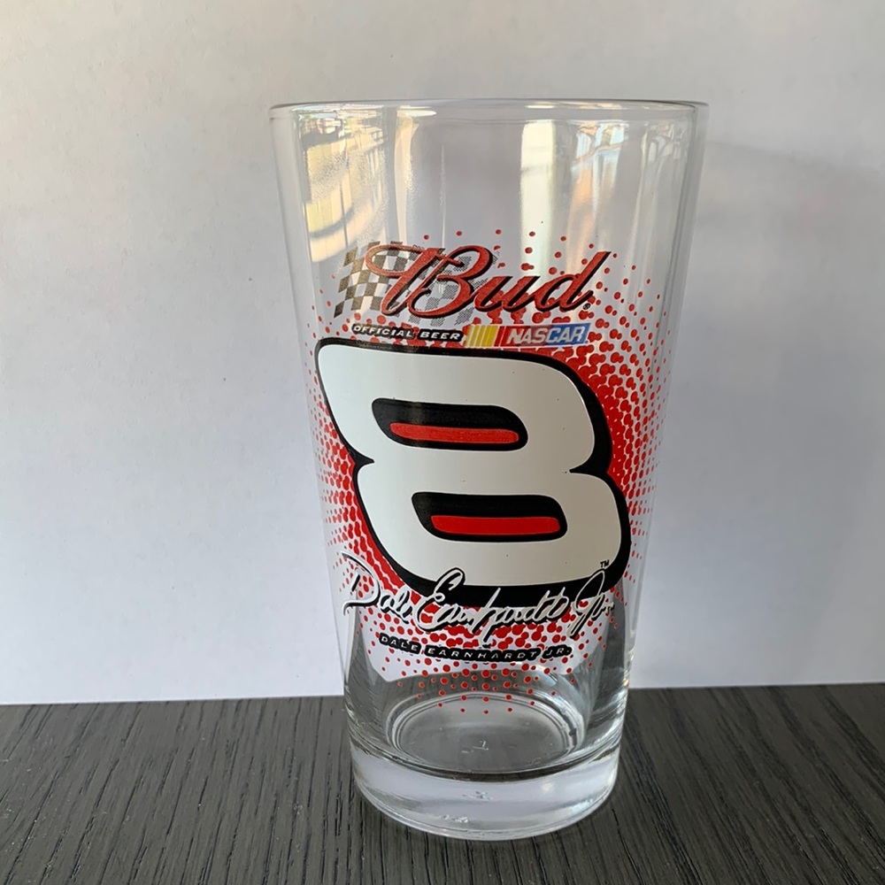 Budweiser NASCAR pint glass - Dale Earnhardt Jr. #8 glass